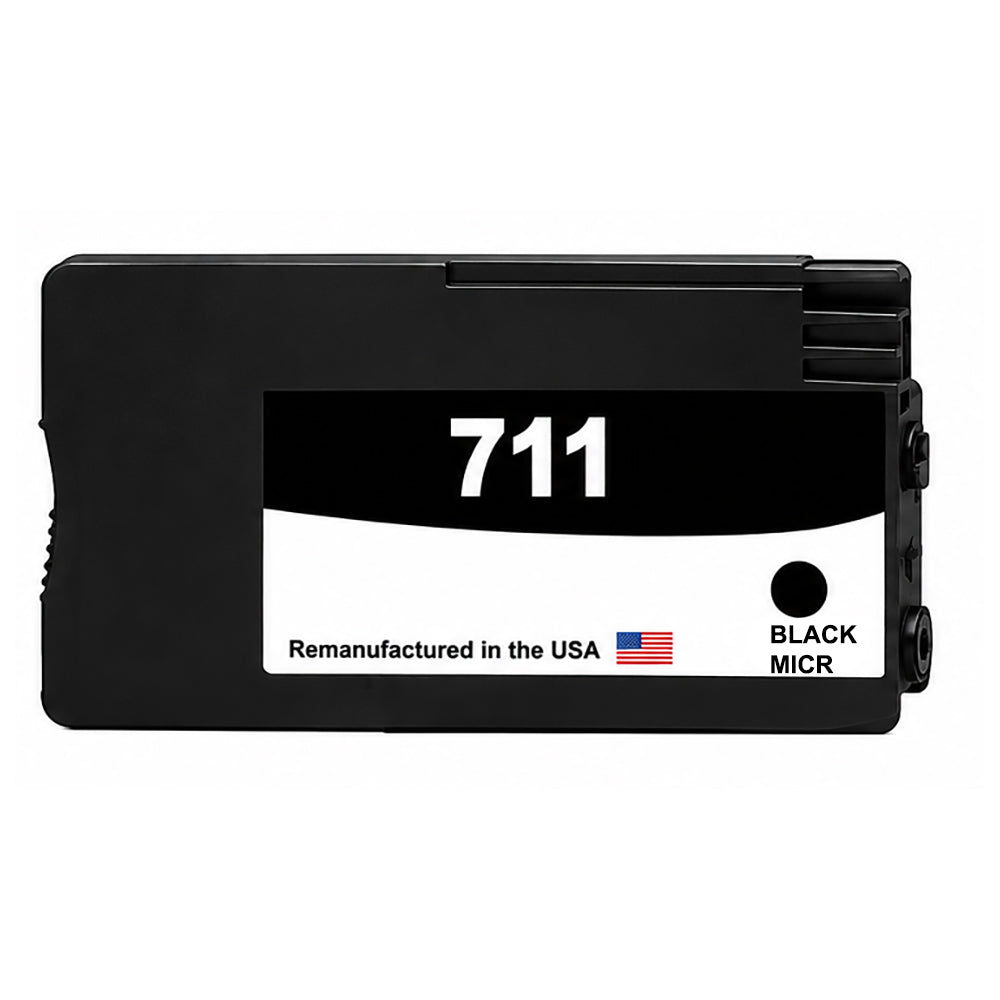 U.S. Remanufactured for HP 711 80-ml (CZ133A) Black MICR Ink Cartridge