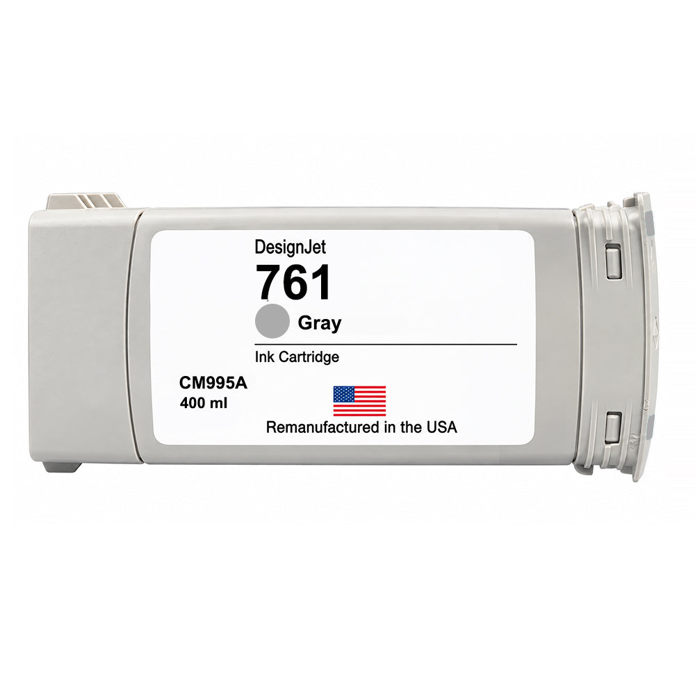 U.S. Remanufactured for HP 761 400ml (CM995A) Gray Ink Cartridge