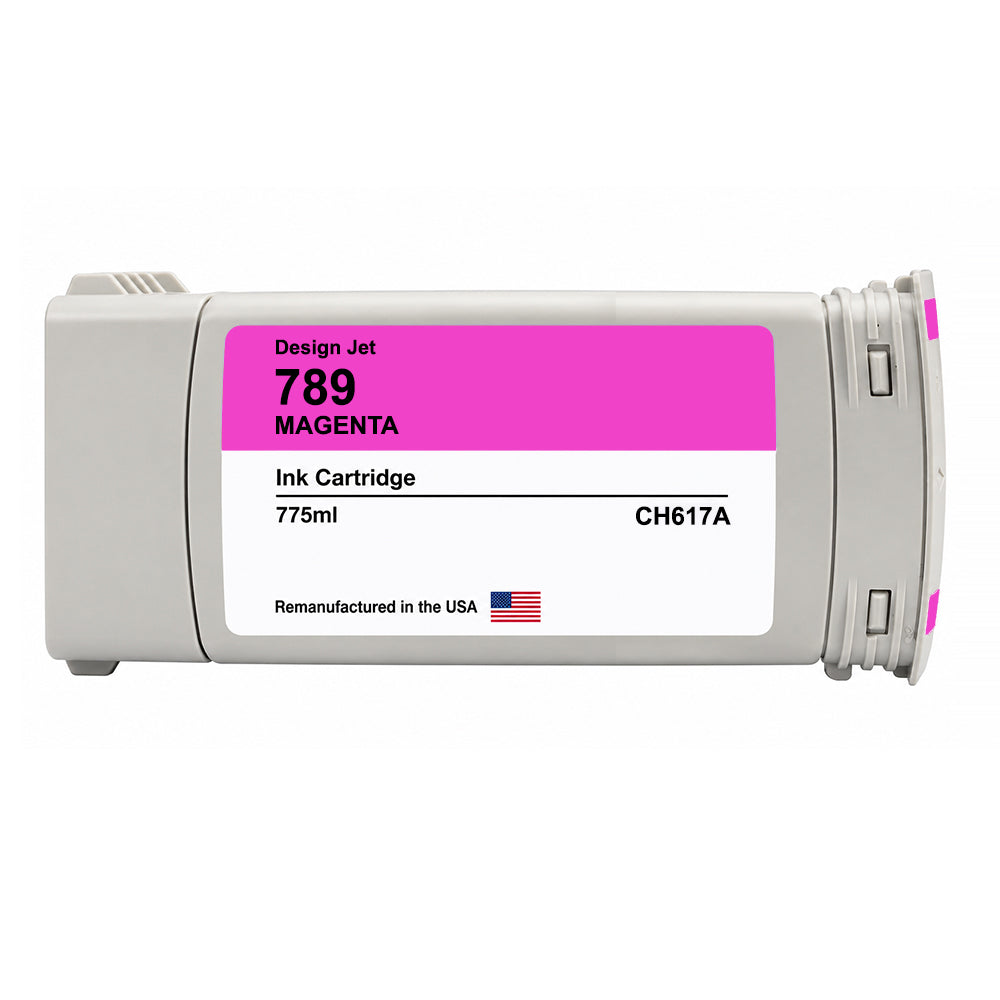 U.S. Remanufactured for HP 789 775ml (CH617A) Magenta Ink Cartridge