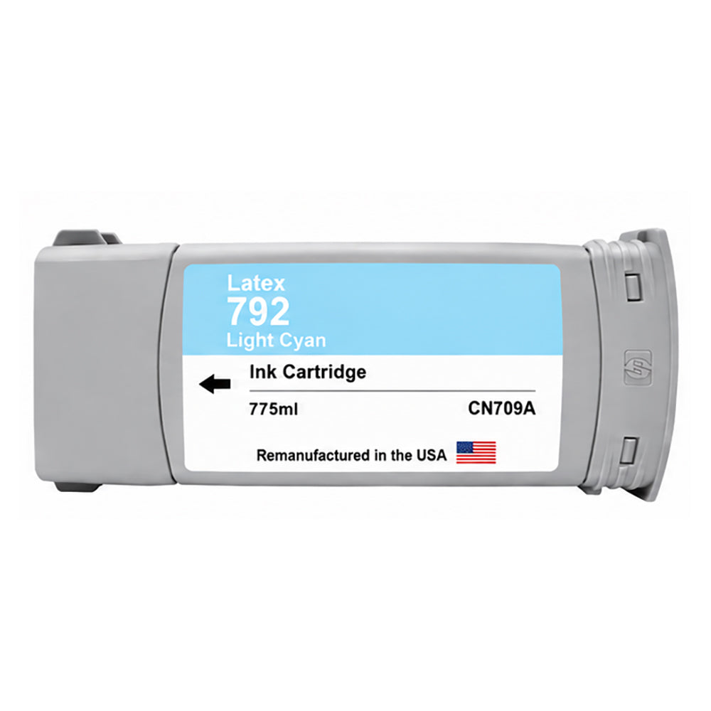 U.S. Remanufactured for HP 792 775ml (CN709A) Light Cyan Ink Cartridge