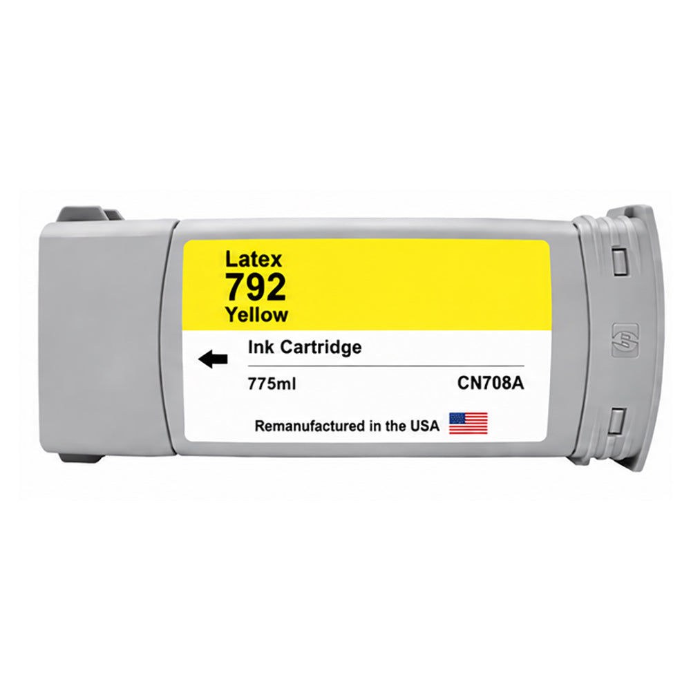 U.S. Remanufactured for HP 792 775ml (CN708A) Yellow Ink Cartridge