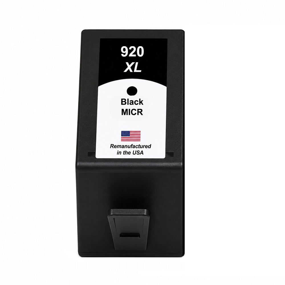 U.S. Remanufactured for HP 920XL (CD975AN) Black MICR Ink Cartridge