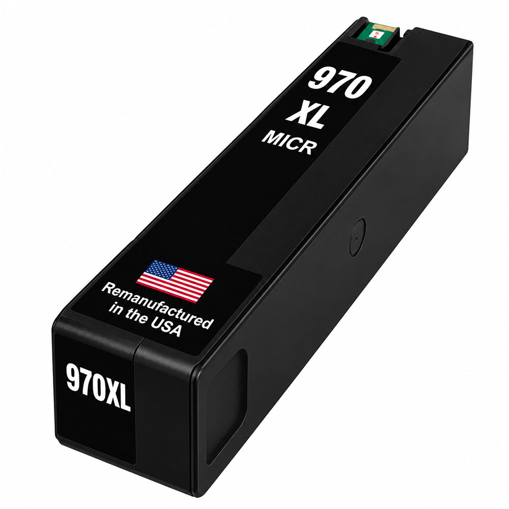 U.S. Remanufactured for HP 970XL (CN625AM) Black MICR Ink Cartridge