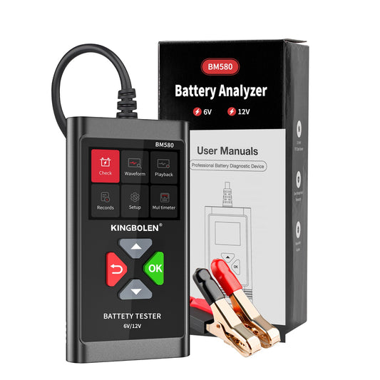 Kingbolen BM560 Car Battery Tester 6V 12V BM580 Battery Analyzer Cranking Test Charging Test Load Test BM550 PK KW650