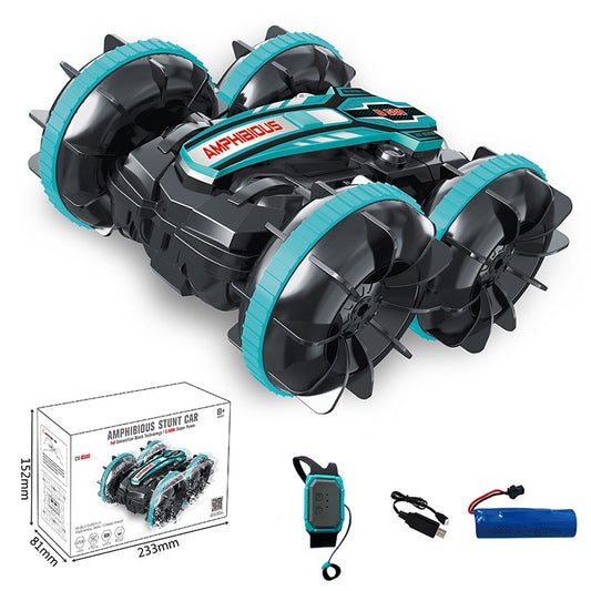 Newest High-tech Remote Control Car 2.4G Amphibious Stunt RC Car Double-sided Tumbling Driving Children's Electric Toys for Boy