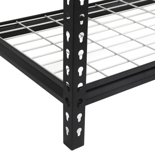 36" W x 18" D x 72" H 5-Shelf Freestanding Shelves, Storage Rack, Black