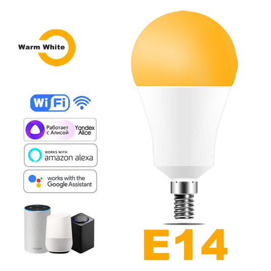 Wi-Fi Smart RGB + White Light Bulb - Alexa/Google Home Compatible - Dimmable, Timer, Color Changing