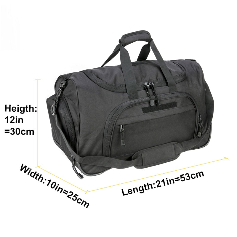 50L Travel Sports Bags Foldable Gym Bag Carry-on Luggage Duffle Bag With Shoes Compartment for Men Women 6 Colors