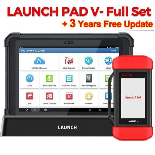2023 New - LAUNCH X431 PAD V Car Diagnostic Tools J2534 CAN FD Online ECU Programming Coding Auto OBD OBD2 Scanner