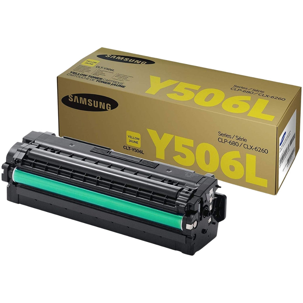 New, Pre-Owned - Samsung Y506L High Yield Yellow Toner Cartridge, CLT-Y506L