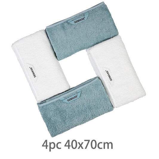 SEMAXE towel 40X70cm soft towel kit 100% cotton safety inspection and no fading bathroom high water absorption rate 4 towel kit