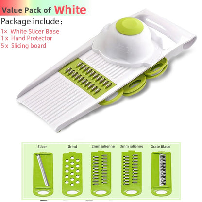 6 in 1 Vegetable Cutting Tools: Multi Slicer Peeler, Vegetable Cutter Grater, Shredders for Vegetables and Fruits, Carrot Slicers Gadgets