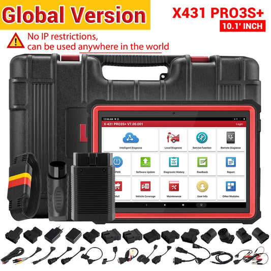 LAUNCH X431 PRO3S+ 10.1 Car Diagnostic Tools Auto OBD OBD2 Scanner All System Coding Active Test Guide Function