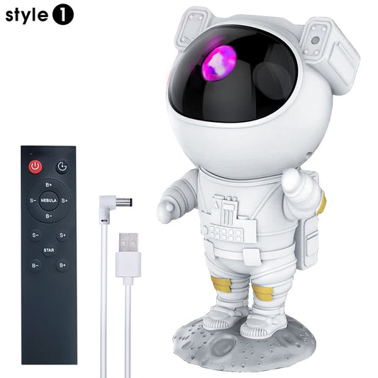 Kids Star Projector Night Light with Remote Control - 360° Adjustable Design for Enchanting Astronaut Nebula Galaxy Lighting, Perfect for Children and Adults