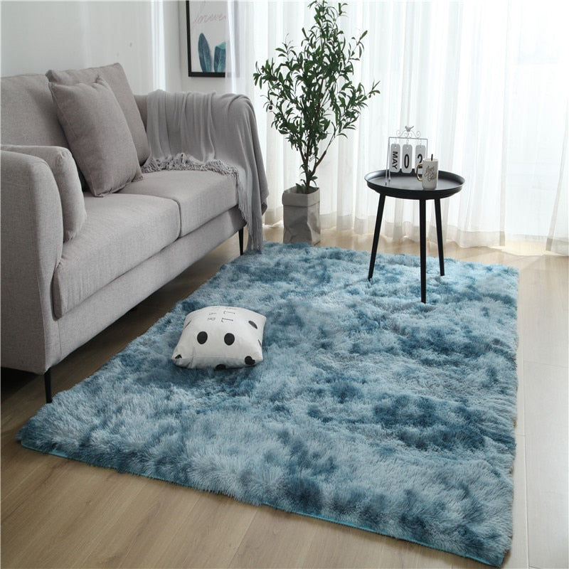 Carpets for Luxurious Velvet Living Room and Bedroom - Thick and Fluffy Floor Mats for Cozy Home Interiors