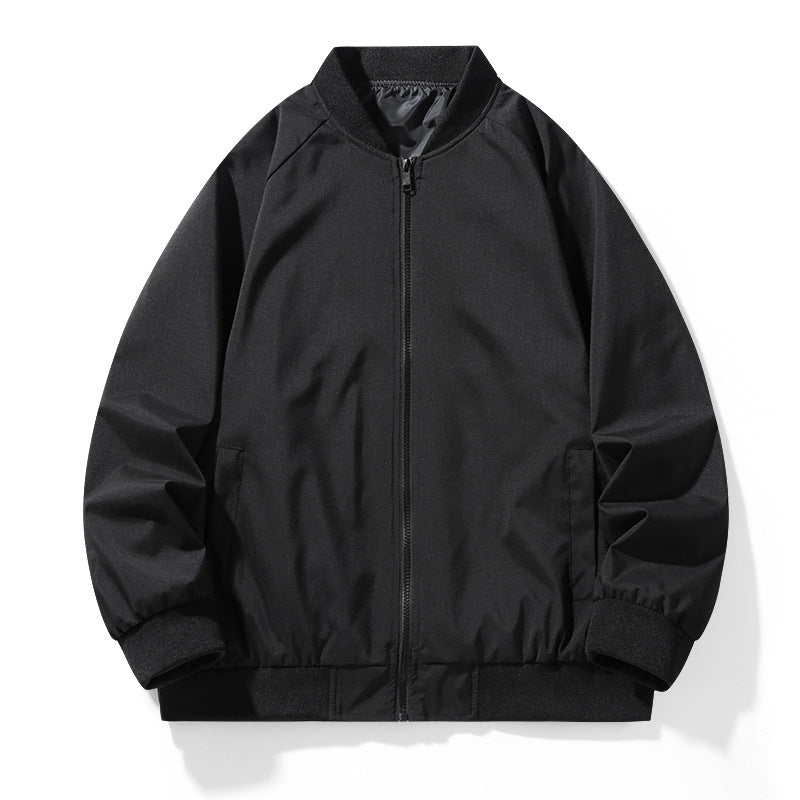 Mens Baseball Jacket With A Stand-up Collar