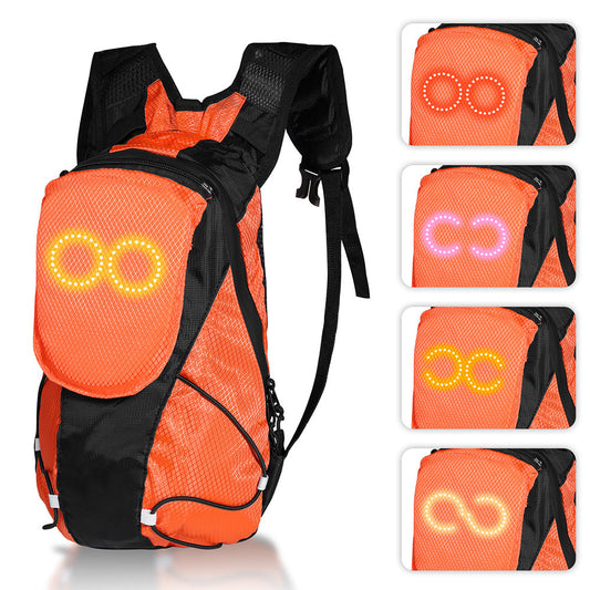 Colorful And Stylish LED Backpack With Music-Synchronized Dynamic Lighting Effects, Lightweight And Convenient For Outdoor Sports, USB Charging, Adjustable Shoulder Straps, Suitable For Night Running,