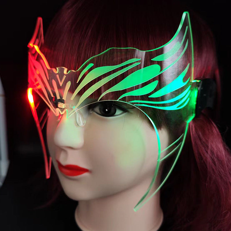 Amazon Led Light Luminous Glasses Trendy Future Technology Sense Douyin Same Style Bar Disco Rechargeable Glasses