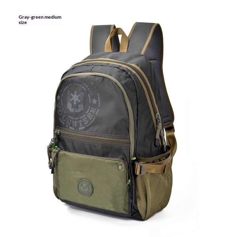 Waterproof Canvas Large-Capacity Travel Backpack For Men