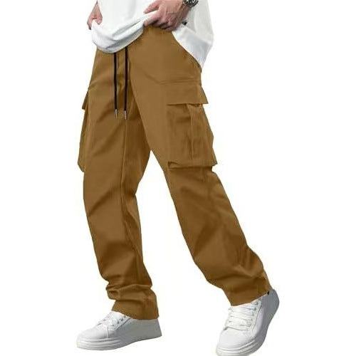 Men's Leisure Cargo Drawstring Pants