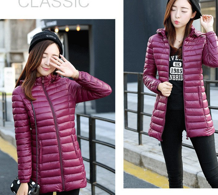 Womens Stylish Casual Slim-fit Cotton-padded Jacket