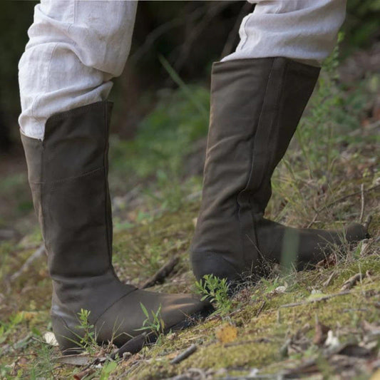 New Mens Round-toe Mid-calf Boots