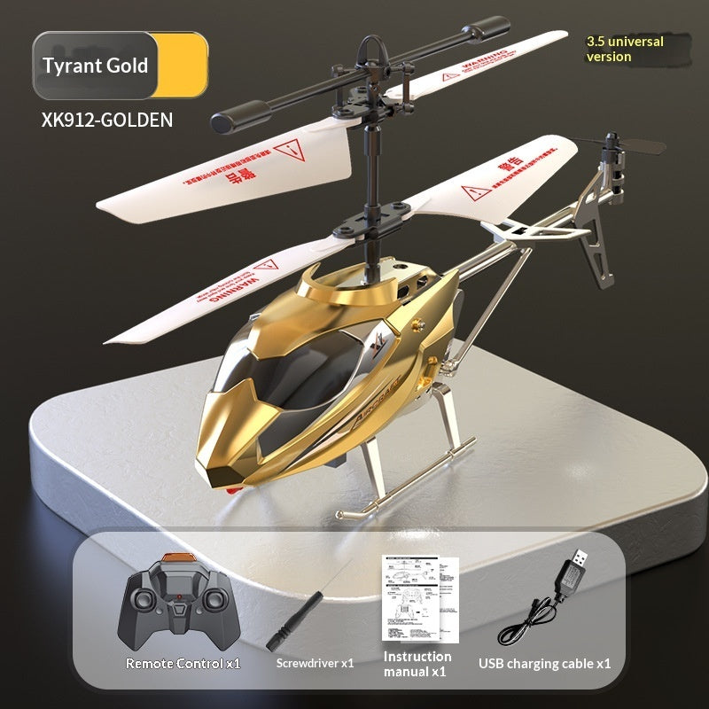 Mini Helicopter 35 Channel Crash-Resistant Remote Control Pocket Fingertip Flyer Model Kids Toy Plane