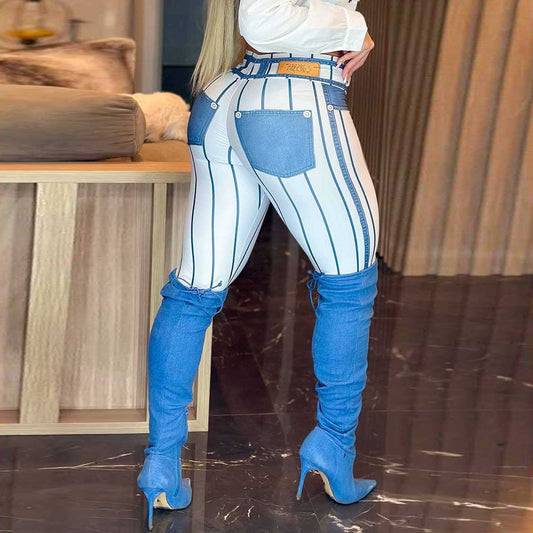 High Waist Plaid Leggings