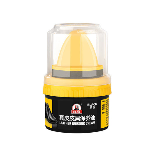 Leather Shoe Polish Sponge: Black, Brown, Natural, Colorless