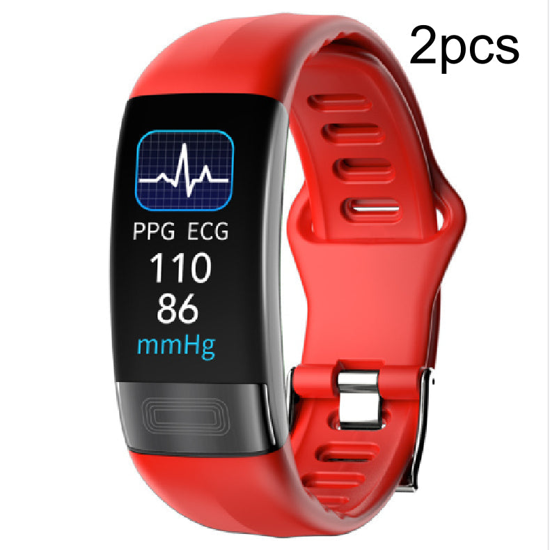 Body Temperature Smart Bracelet ECG Heart Rate Blood Pressure Blood Oxygen Health Test Sleep Exercise Waterproof