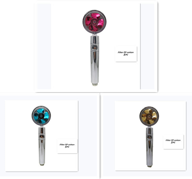 Turbo Propeller Shower Head Handheld High Pressure