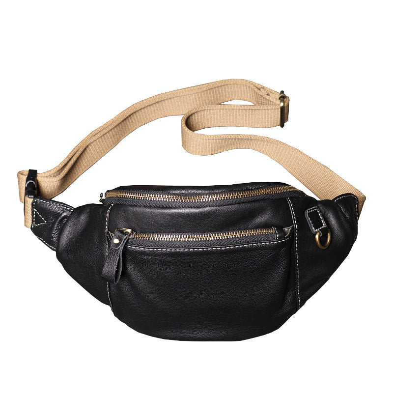 Solid-color Multi-functional Men's Chest Bag