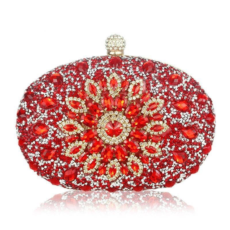 European And American Womens Evening Clutch Diamond-embellished Bag
