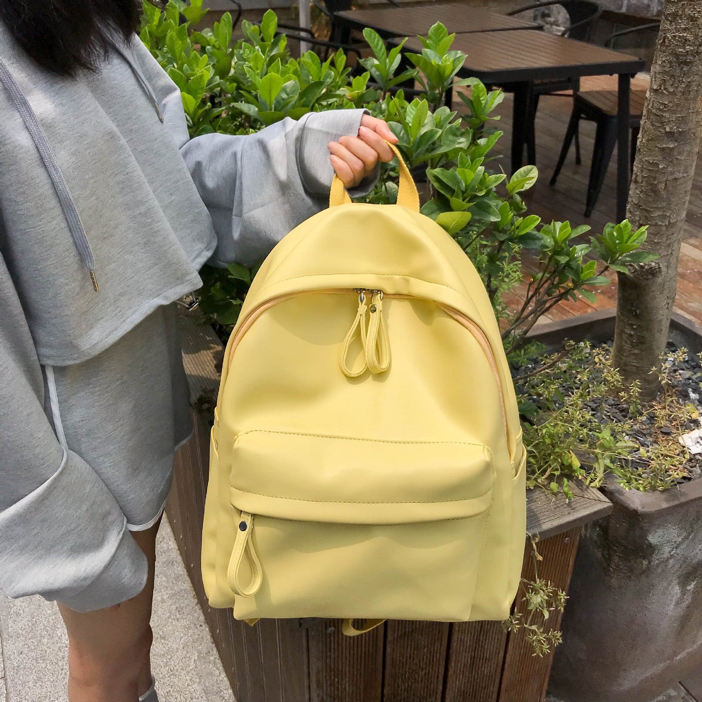 Fashion Campus Casual Pu Leather Backpack Women