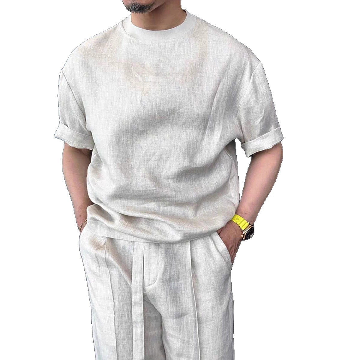 Linen Old Money Style Casual Suit For Men