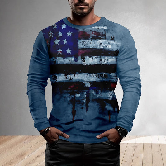 European American Long Sleeve Casual XINGX Print
