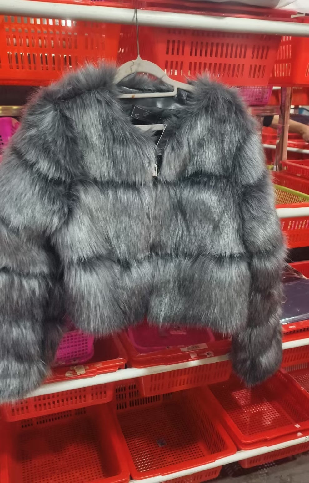 Warm Short Raccoon Fur Women's Clothing Leather Fur Coat