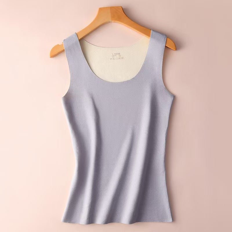 Round Neck Seamless Undershirt For Women