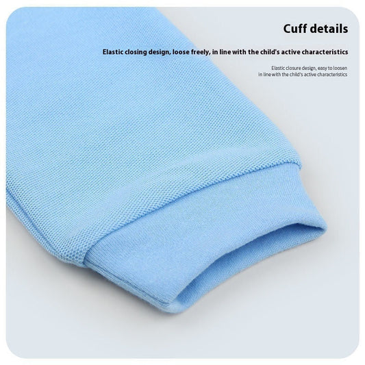 Winter Pure Blue Long-sleeved Top