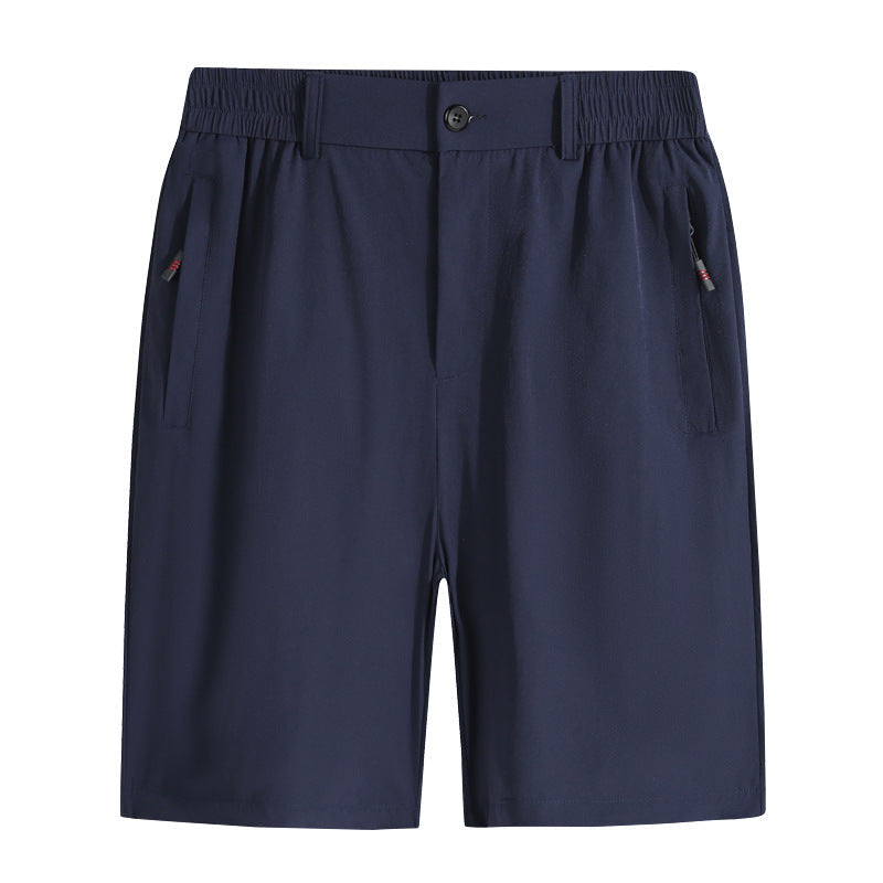 Summer New Arrival Pants Men's Real Ice Silk Nylon Shorts Open Access Control Casual Pants Quick-drying Breathable Pants Plus Size