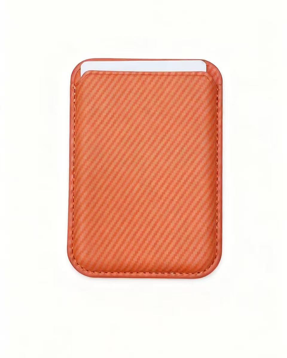 Ultra-thin Magnetic Carbon-fiber-pattern Card Holder