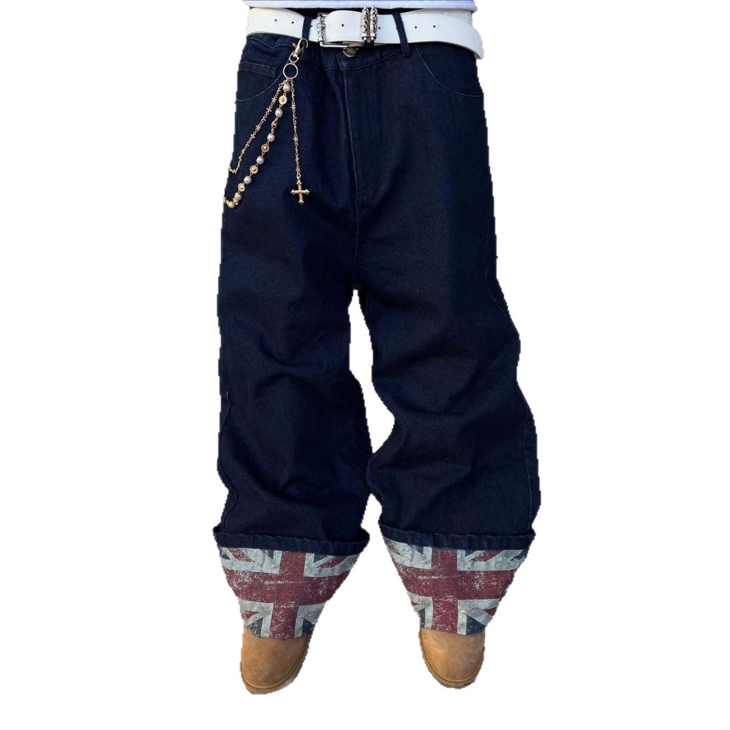 Hip-hop Straight-leg Wide-leg Pants Loose-fitting Casual Trousers