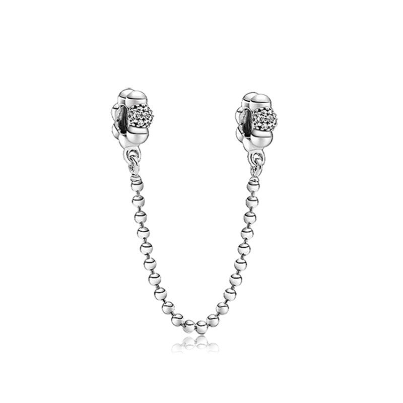 DIY Mouse Head Diamond Alloy Beads Bracelet