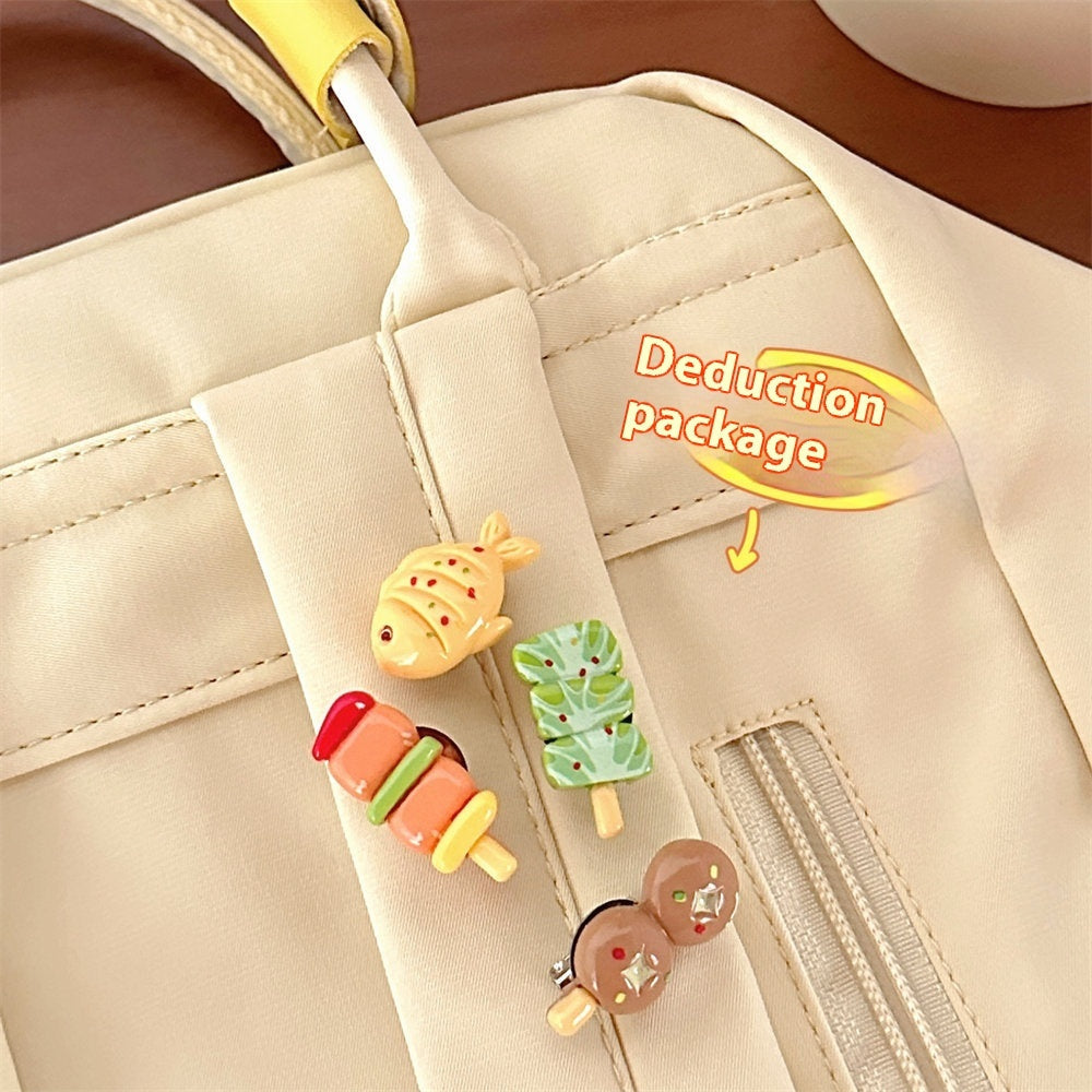 10 Creative Cute Small Barbecue Barrettes Brooch