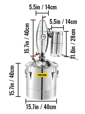 Home Distiller Kit: Craft Your Own Spirits with 20L, 30L, 50L, or 70L Alcohol Distiller Machine and Brewing Equipment