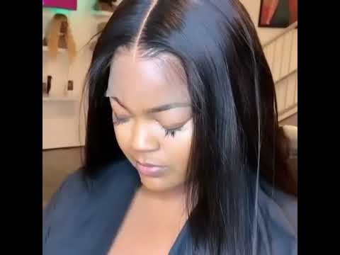 HD Lace Frontal Wig Straight Transparent 13x4 13x6 Lace Front Human Hair Wigs PrePlucked Bone Straight Human Hair Wigs For Women