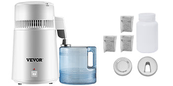 4L Water Distiller and Purifier: Your Stainless Steel Home Appliance for Crisp, Clean, and Refreshing Drinking Water at Home or in the Office