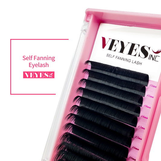 Veyes Inc Easy Fanning Eyelash Extensions Veyelash Russian Volume Lashes Fast Bloom Automatic Flowering Natural Makeup Beauty