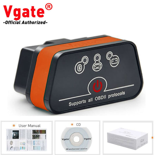 Vgate Icar2 Bluetooth WiFi ELM327 V2.1 Code Reader OBD2 Scanner ELM 327 icar 2 Diagnostic Tool For ios/Android/PC Torque OBDII
