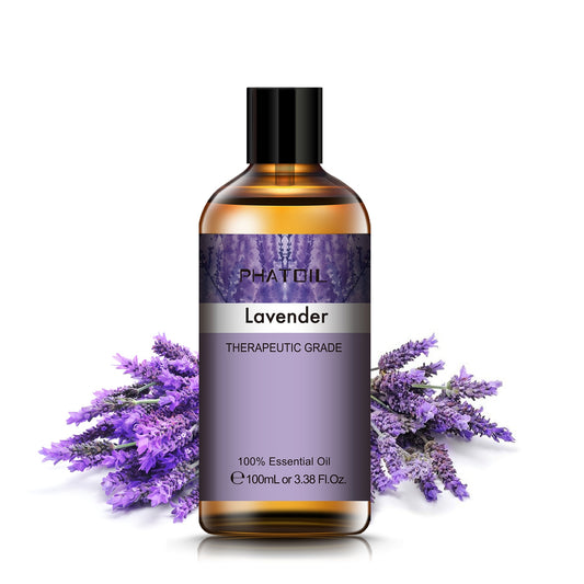 3.38Oz 100ml Lavender Essential Oil Diffuser Pure Natural Plant Essential Oils Vanilla Mint Lemon Tea Tree Citronella Aroma